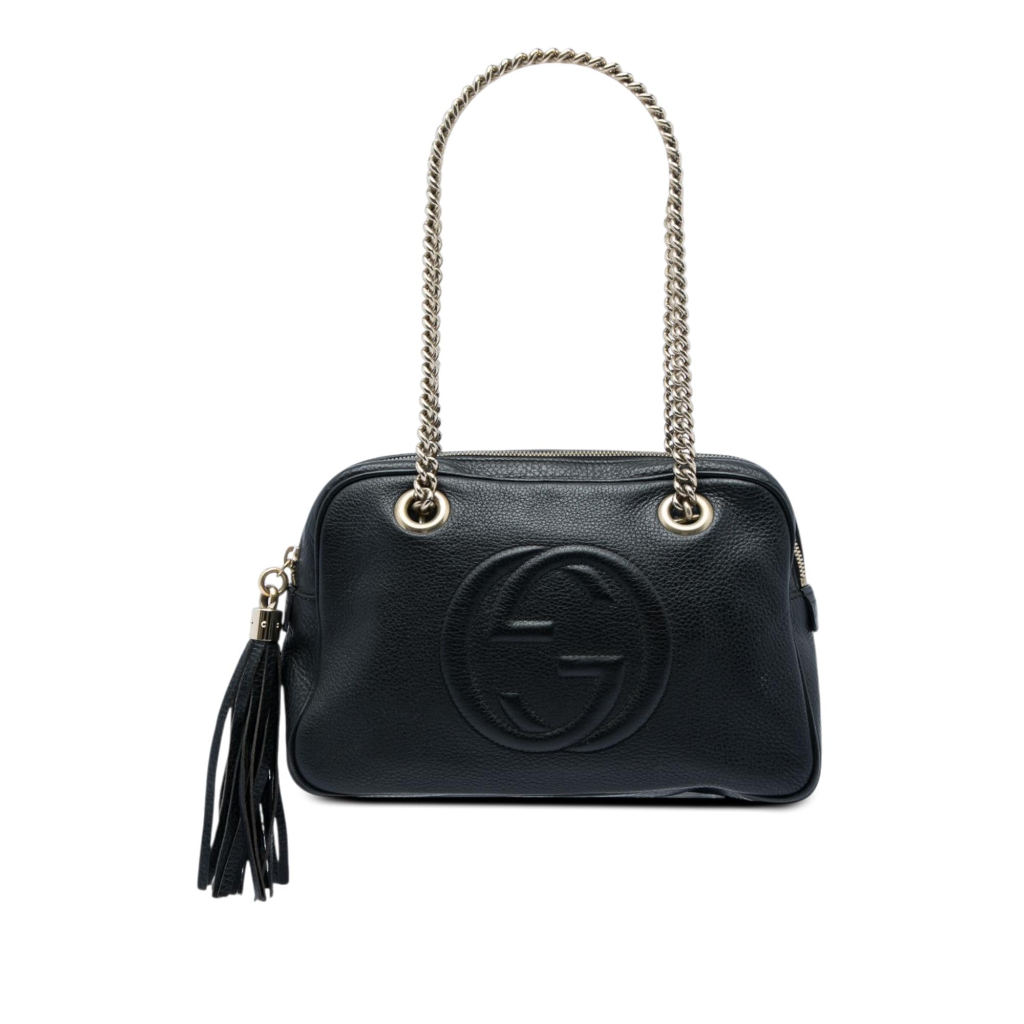 Gucci Leather Soho Chain Zip Shoulder Bag