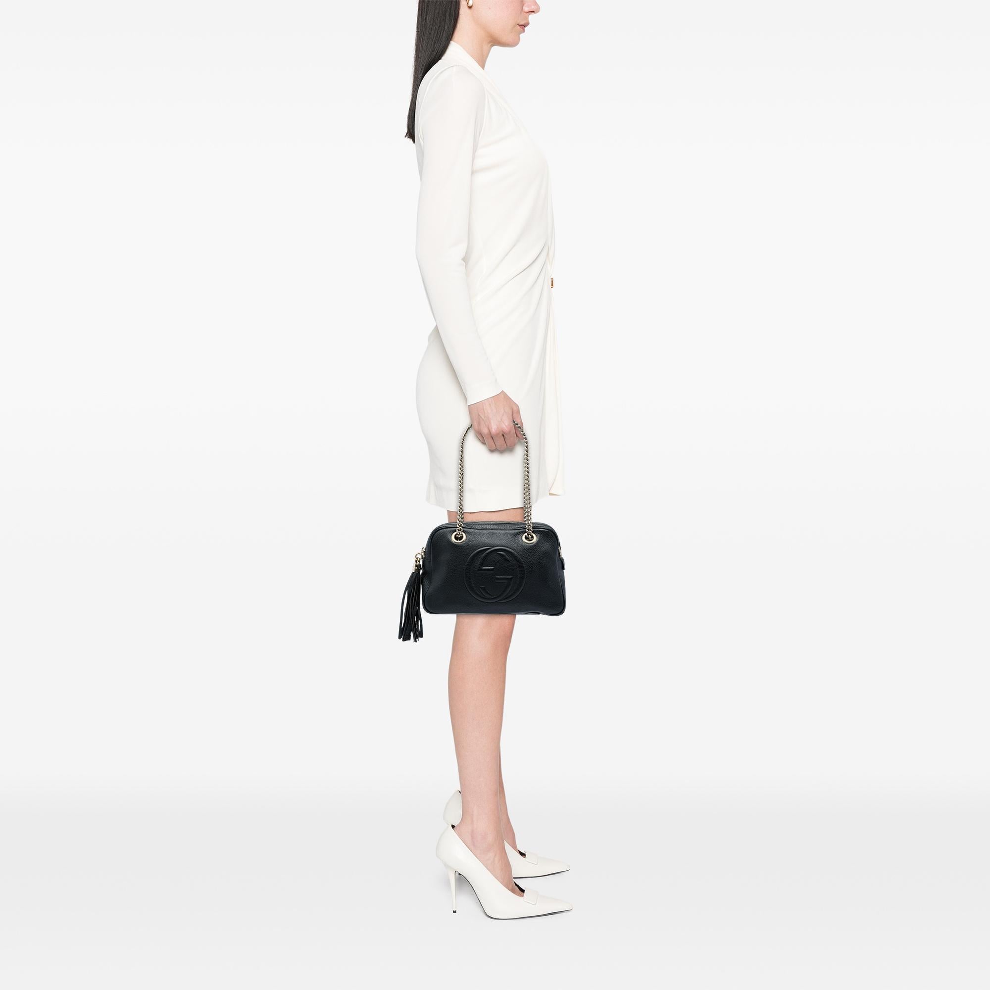 Gucci Leather Soho Chain Zip Shoulder Bag