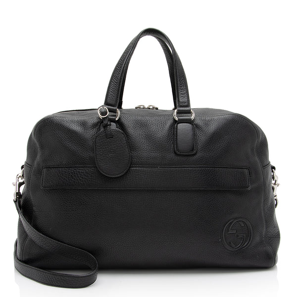 Gucci Leather Soho Duffle Bag (SHF-WH9J41)