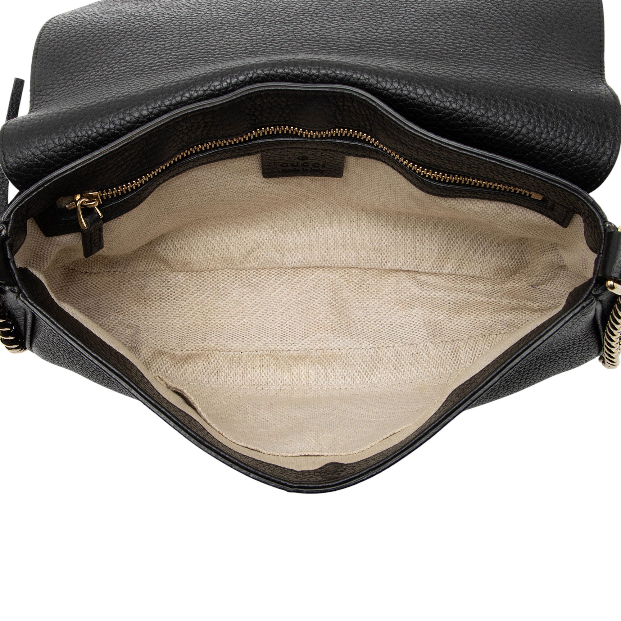 Gucci Leather Soho Medium Flap Bag