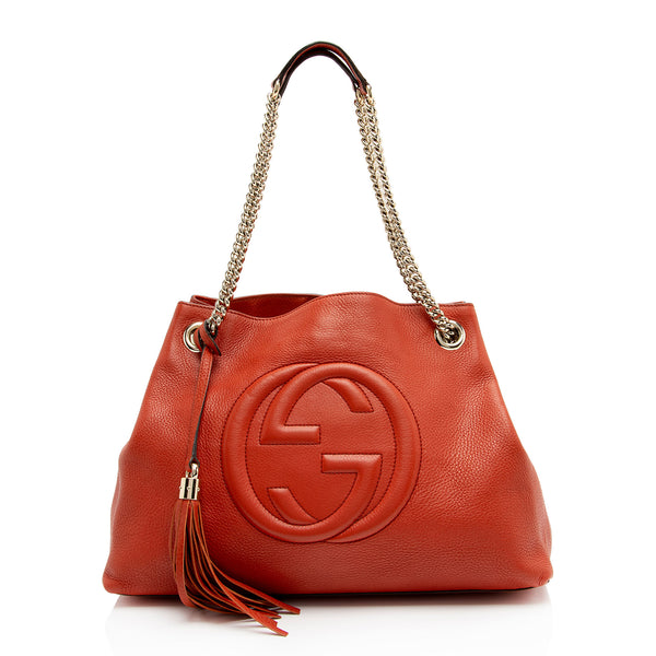 Gucci Leather Soho Medium Shoulder Bag (SHF-5ggSKH)