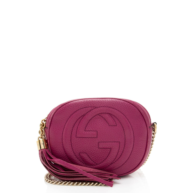 Gucci Leather Soho Mini Chain Bag (SHF-8kN0JE)