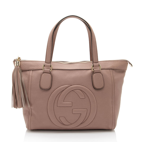Gucci Leather Soho Top Handle Large Tote (SHF-SRDP3G)
