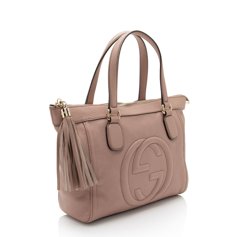 Gucci Leather Soho Top Handle Large Tote (SHF-SRDP3G)