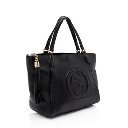 Gucci Leather Soho Top Handle (SHF-LCyvXT)