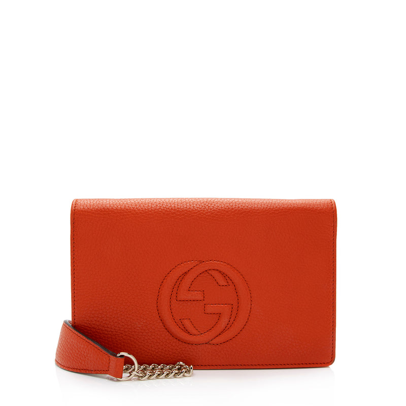 Gucci Leather Soho Wallet on Chain Bag (SHF-yMr9LG)