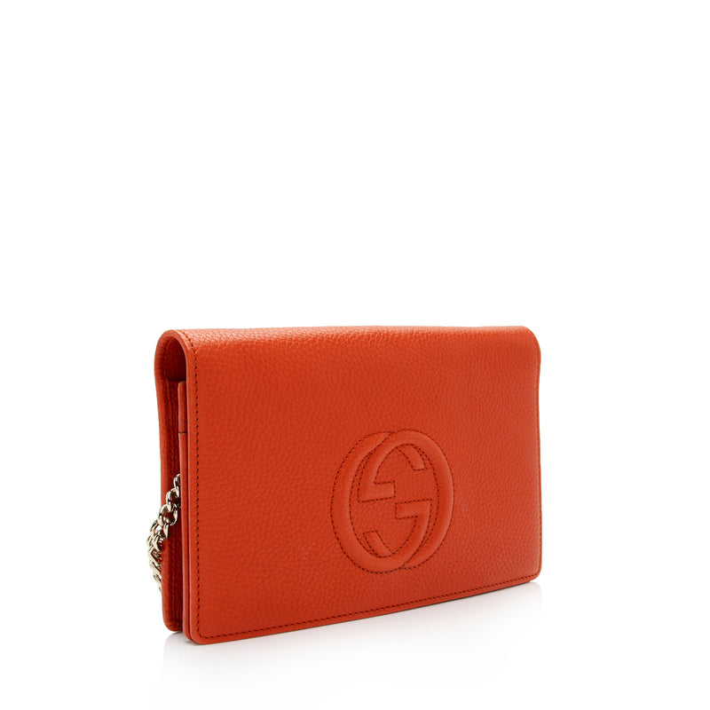 Gucci Leather Soho Wallet on Chain Bag (SHF-yMr9LG)