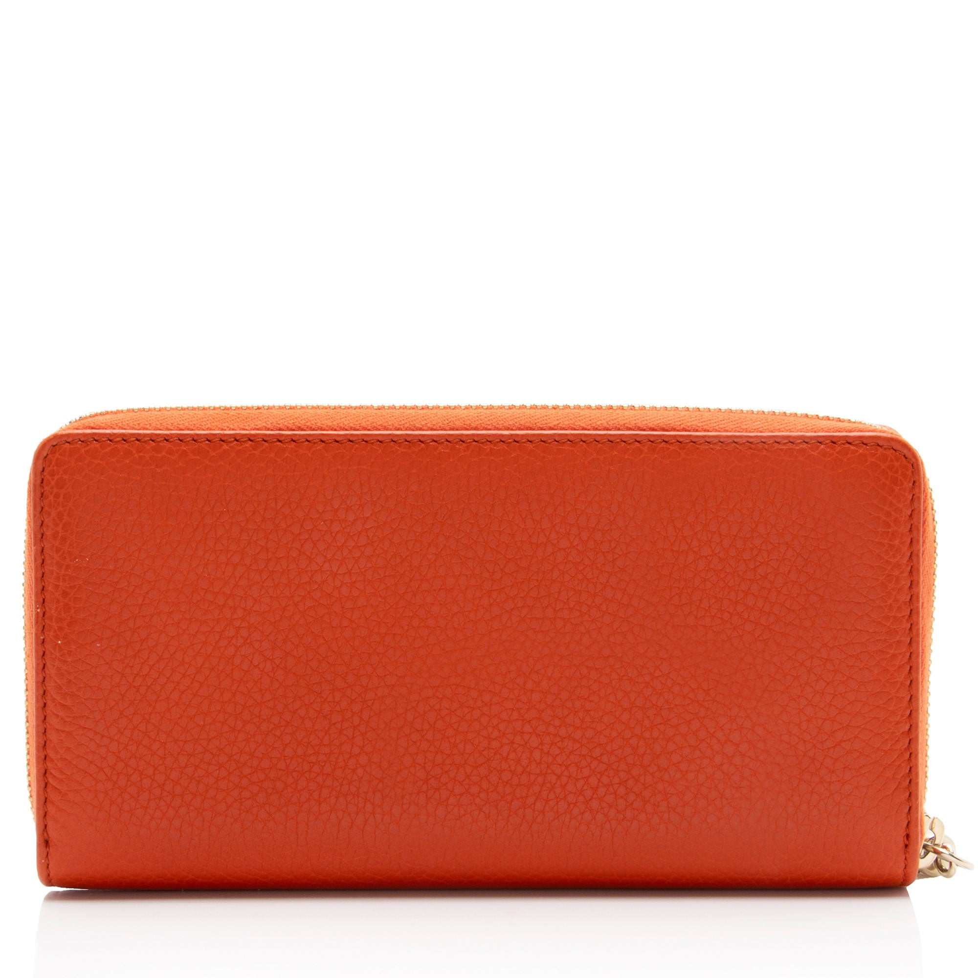 Gucci Leather Soho Zip Around Wallet
