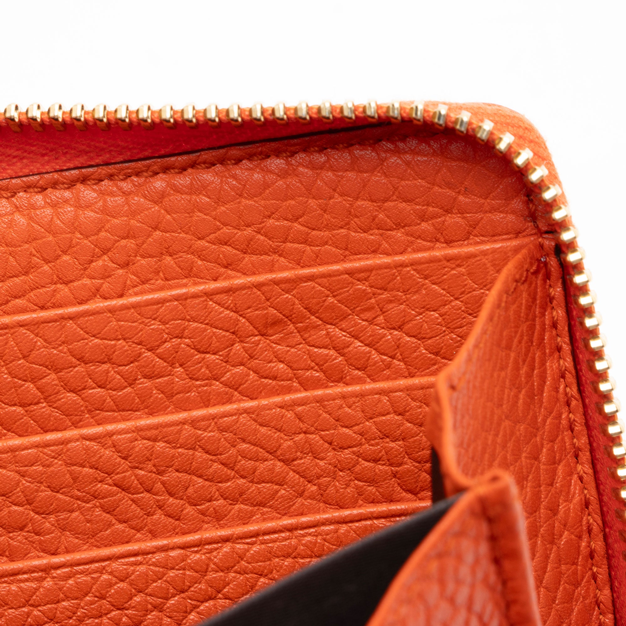 Gucci Leather Soho Zip Around Wallet