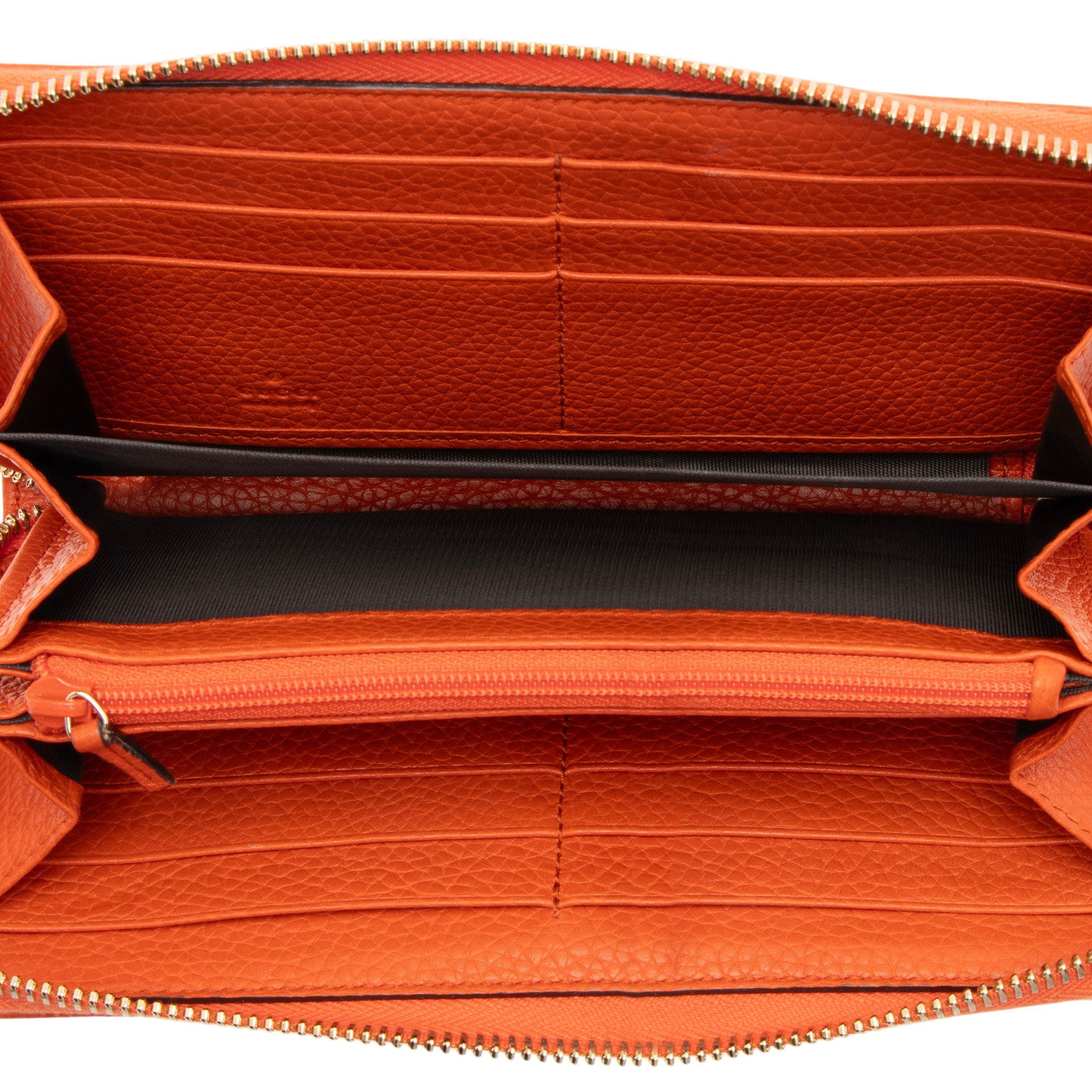 Gucci Leather Soho Zip Around Wallet