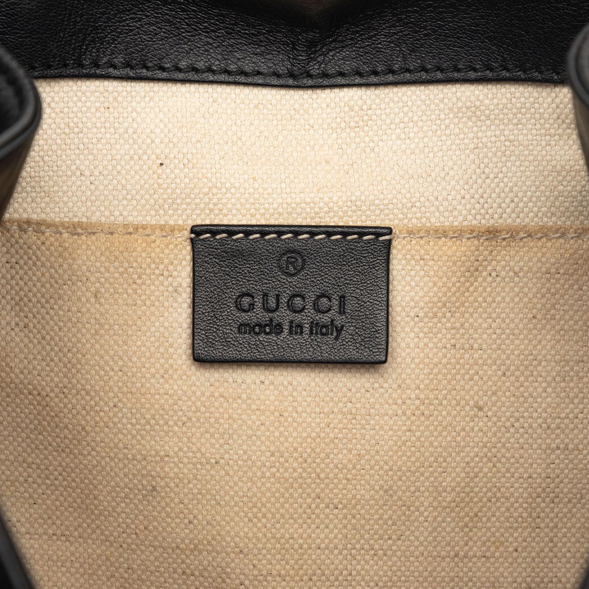 Gucci Leather Studded Animalier Malin Backpack