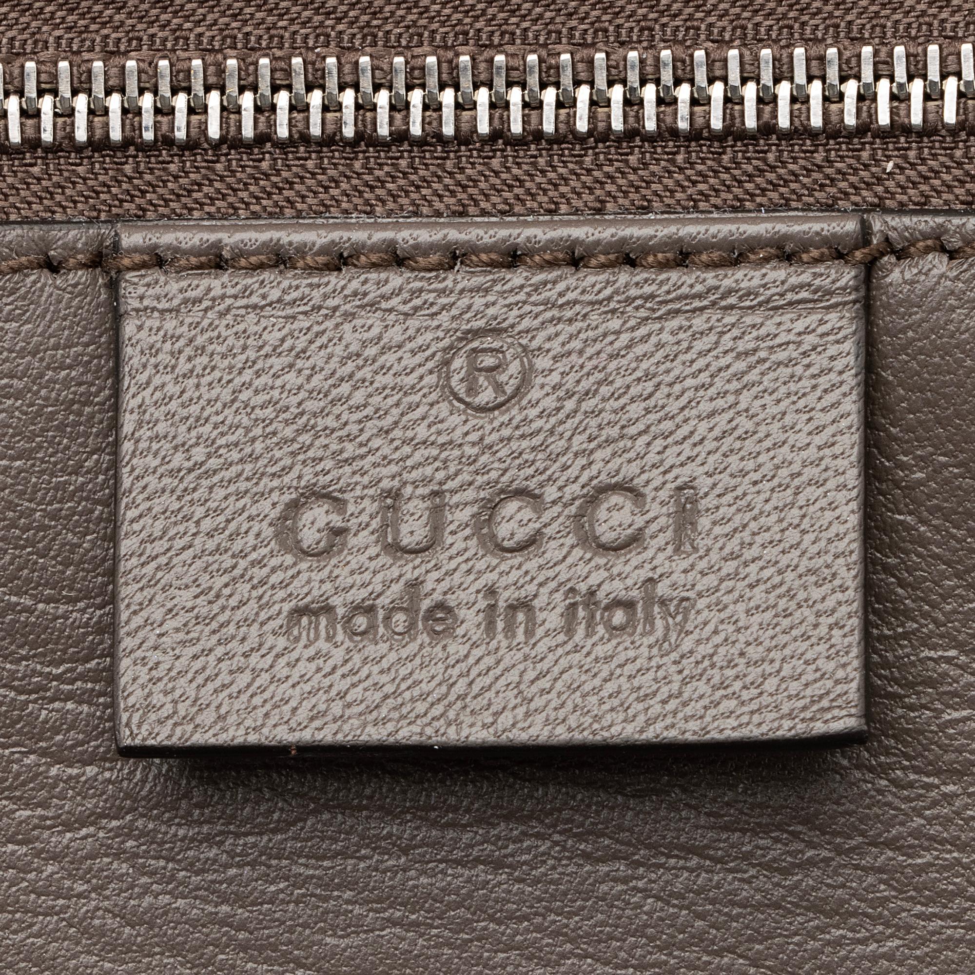 Gucci Leather Studded Broadway Clutch