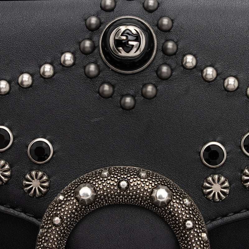 Gucci Leather Studded Dionysus Small Shoulder Bag (SHF-4mjFWd)