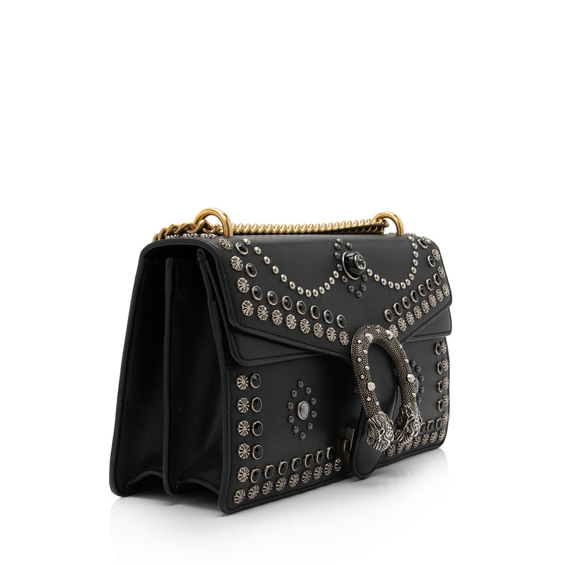 Gucci Leather Studded Dionysus Small Shoulder Bag (SHF-4mjFWd)