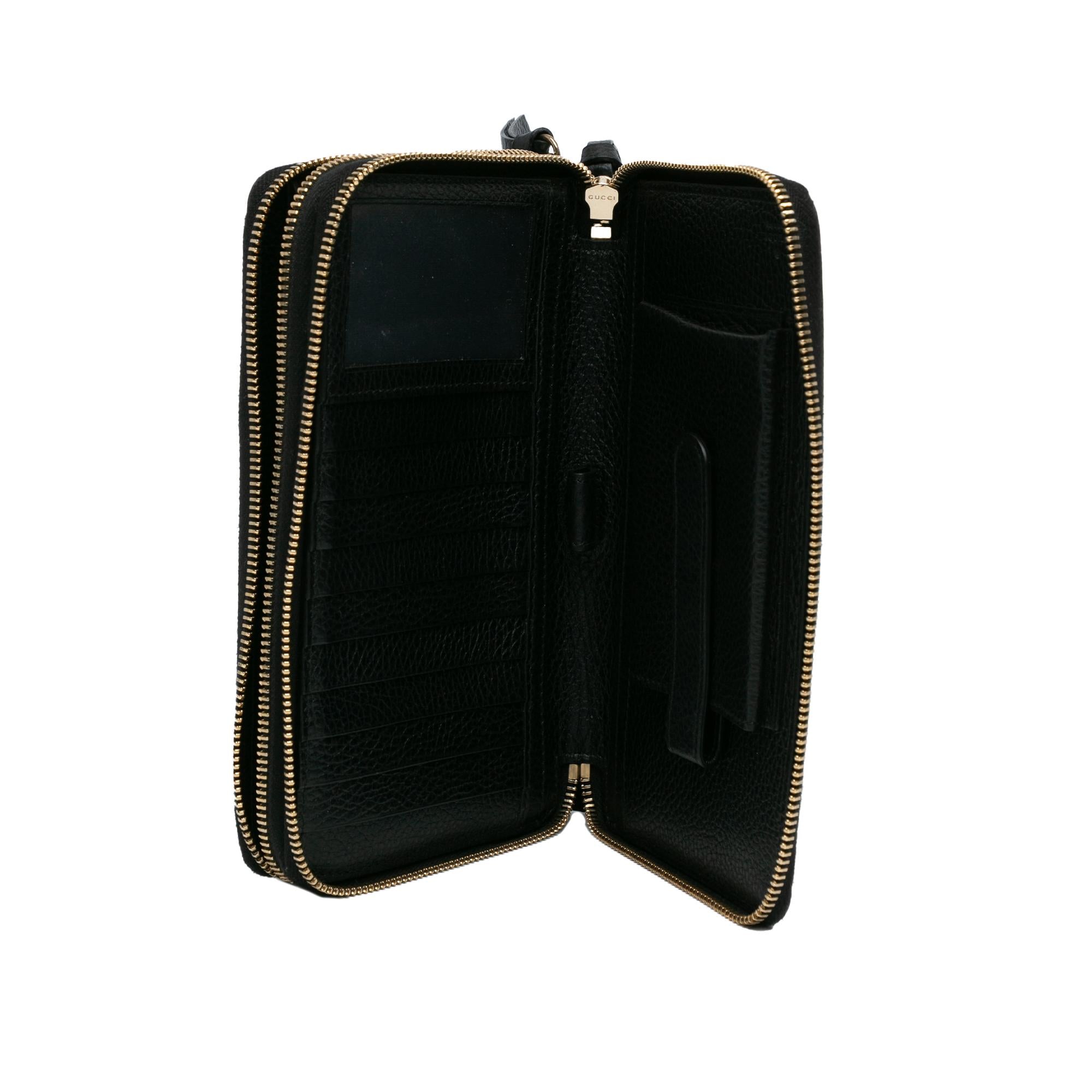 Gucci Leather Swing Travel Organizer