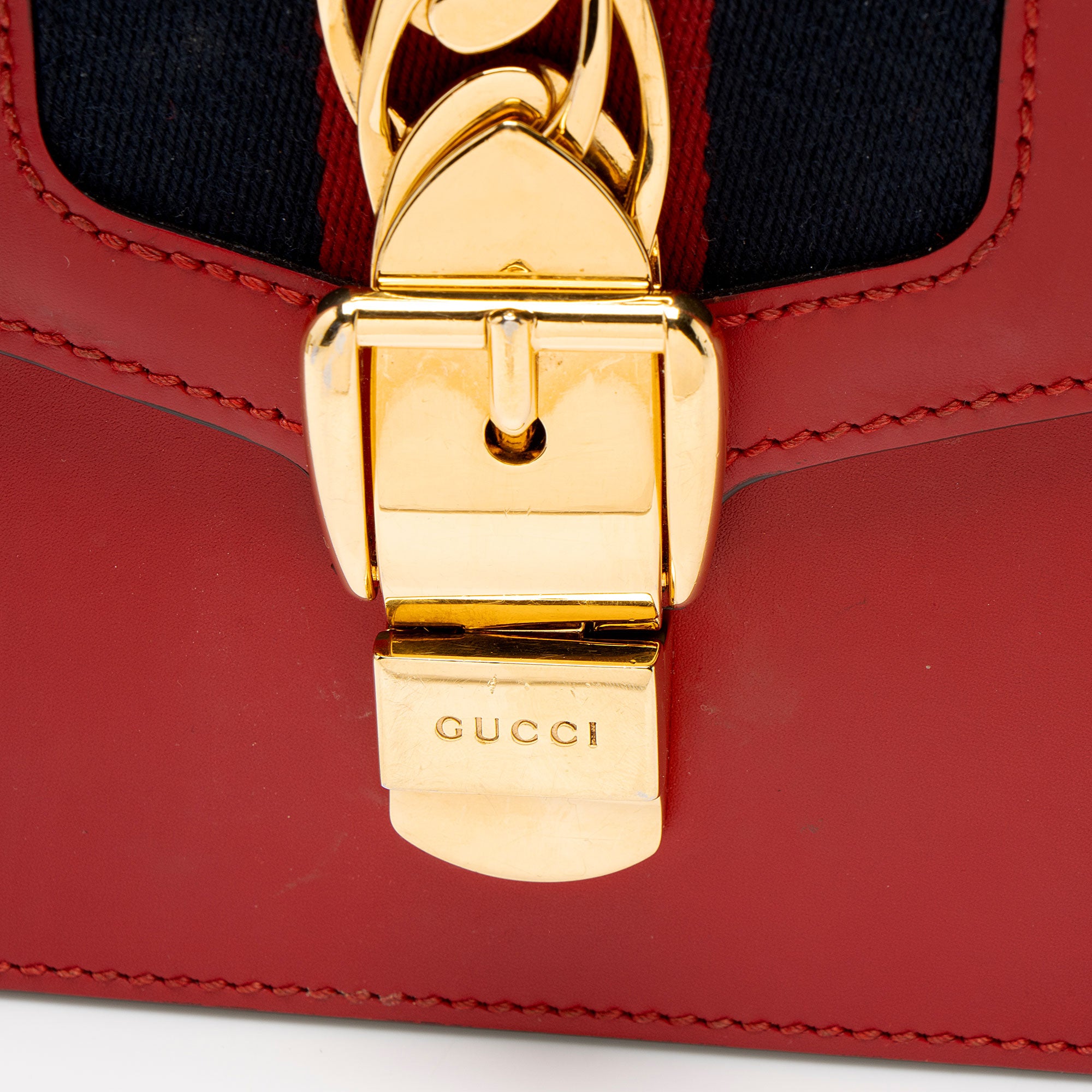 Gucci Leather Sylvie Small Shoulder Bag