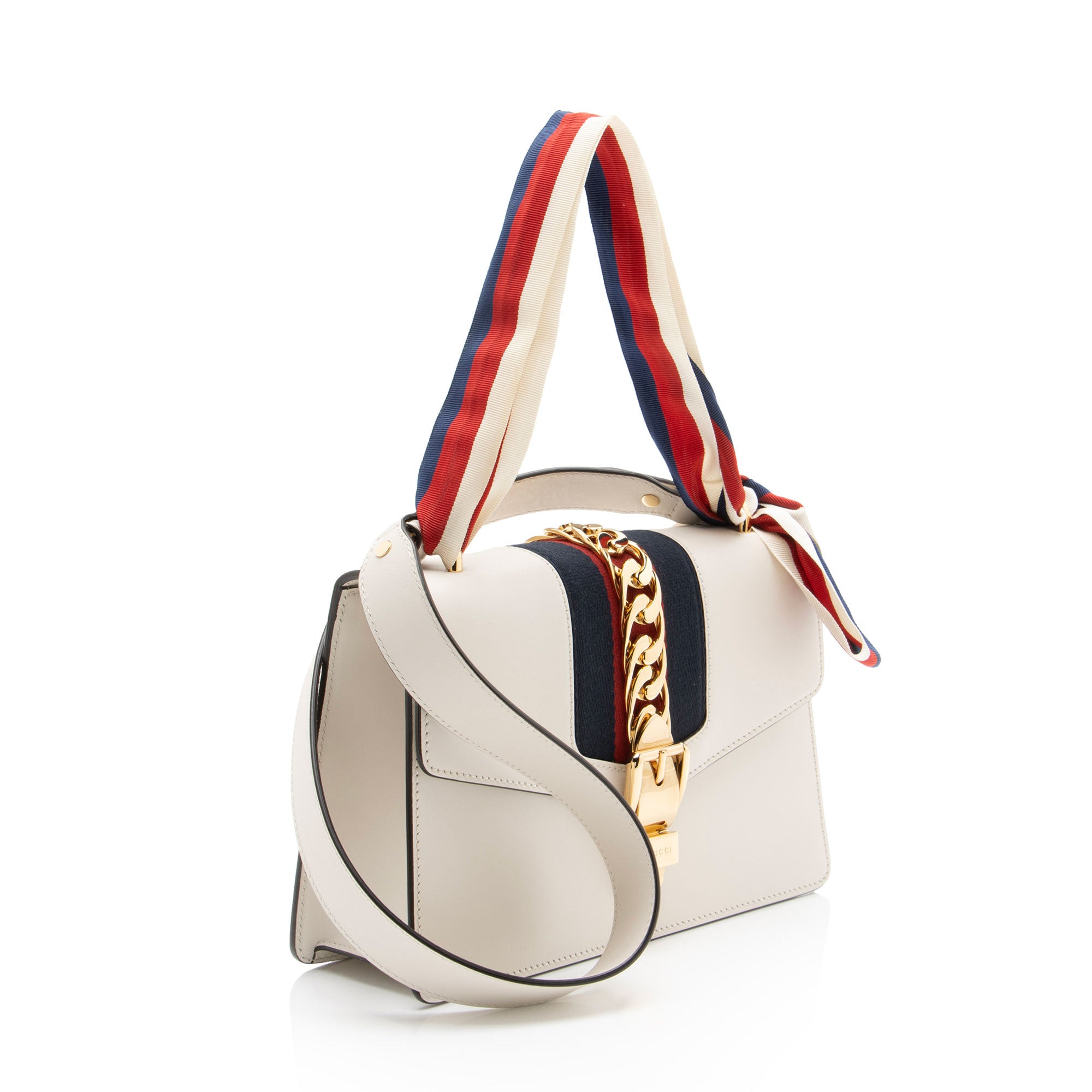Gucci Leather Sylvie Small Shoulder Bag