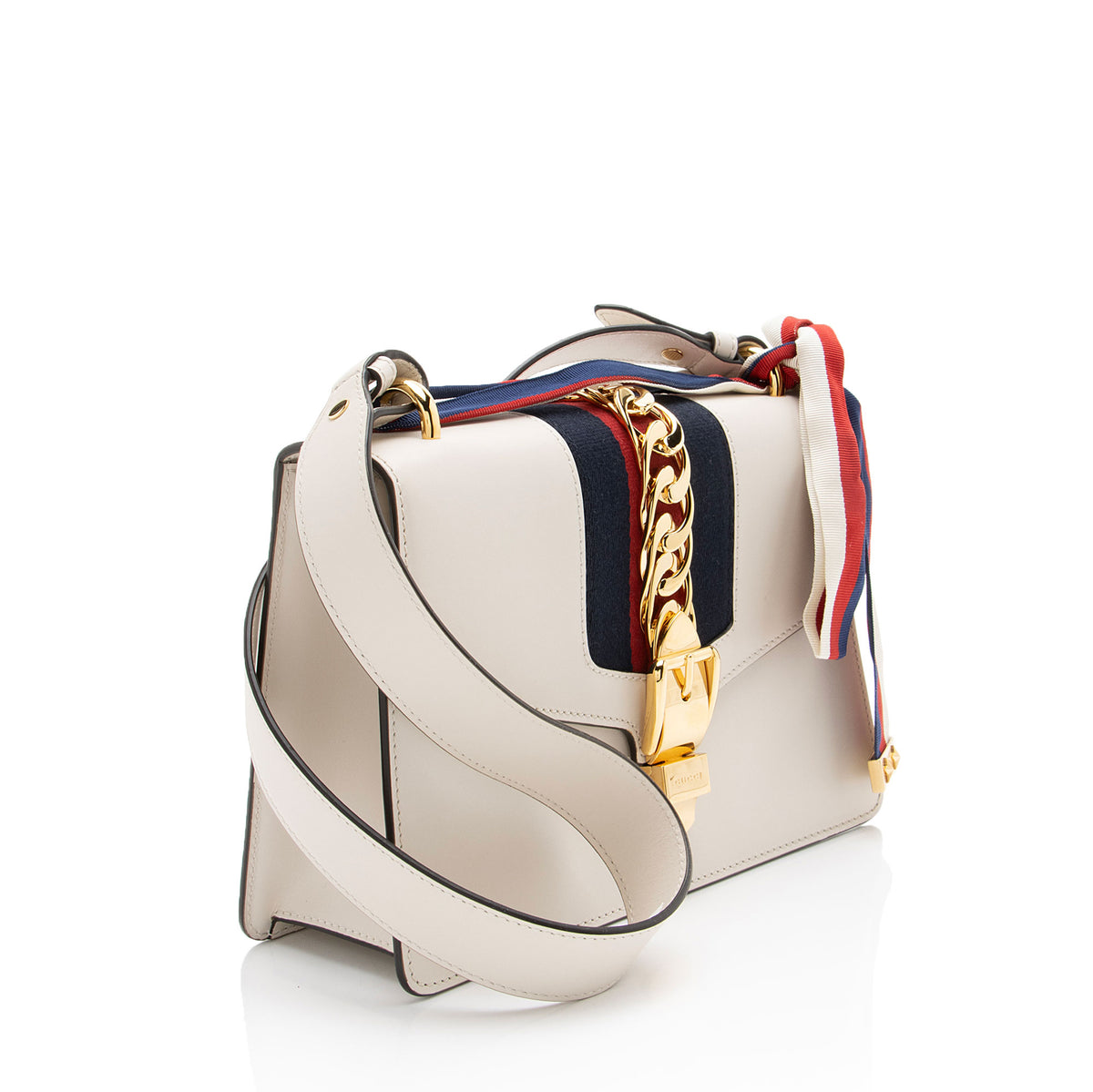 Gucci Leather Sylvie Small Shoulder Bag
