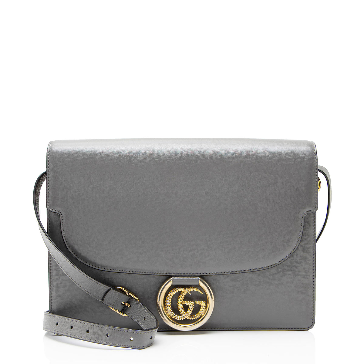 Gucci Leather Torchon GG Ring Medium Shoulder Bag
