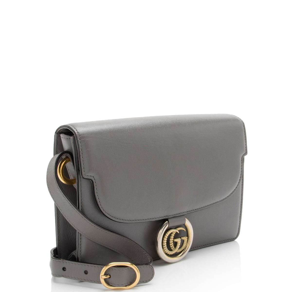 Gucci Leather Torchon GG Ring Small Shoulder Bag
