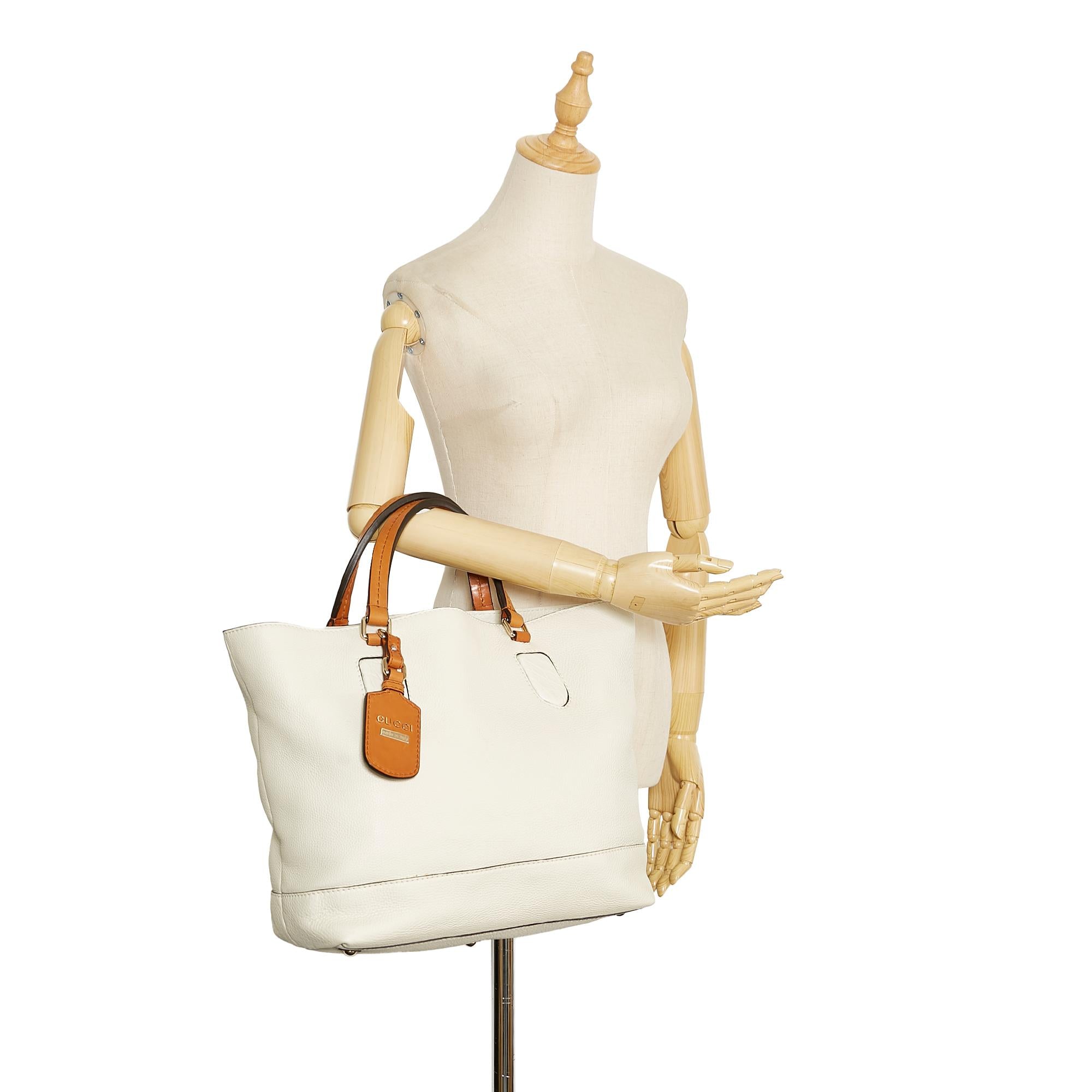 Gucci Leather Tote Bag (SHG-Almxjz)