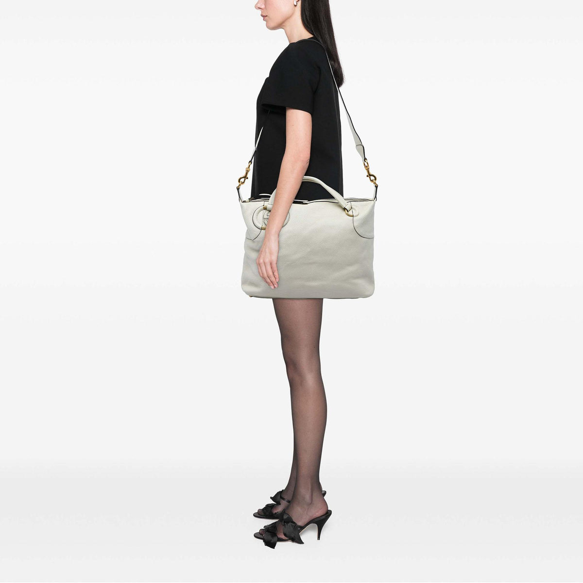 Gucci Leather Twill Satchel
