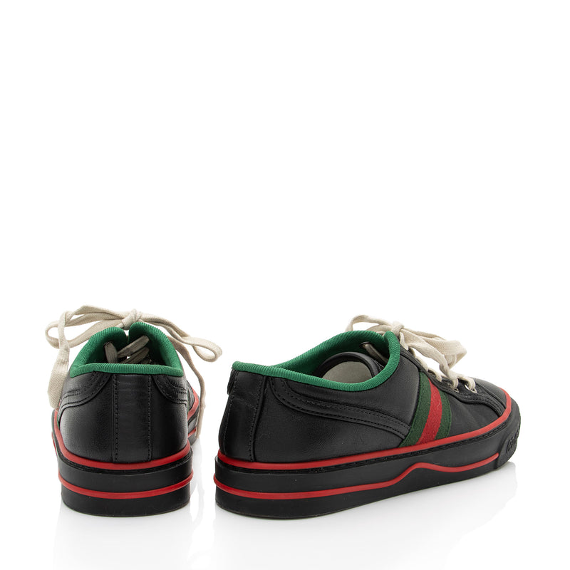 Gucci Leather Web 1977 Tennis Sneakers - Size 6.5 / 36.5 (SHF-mezO1Z)