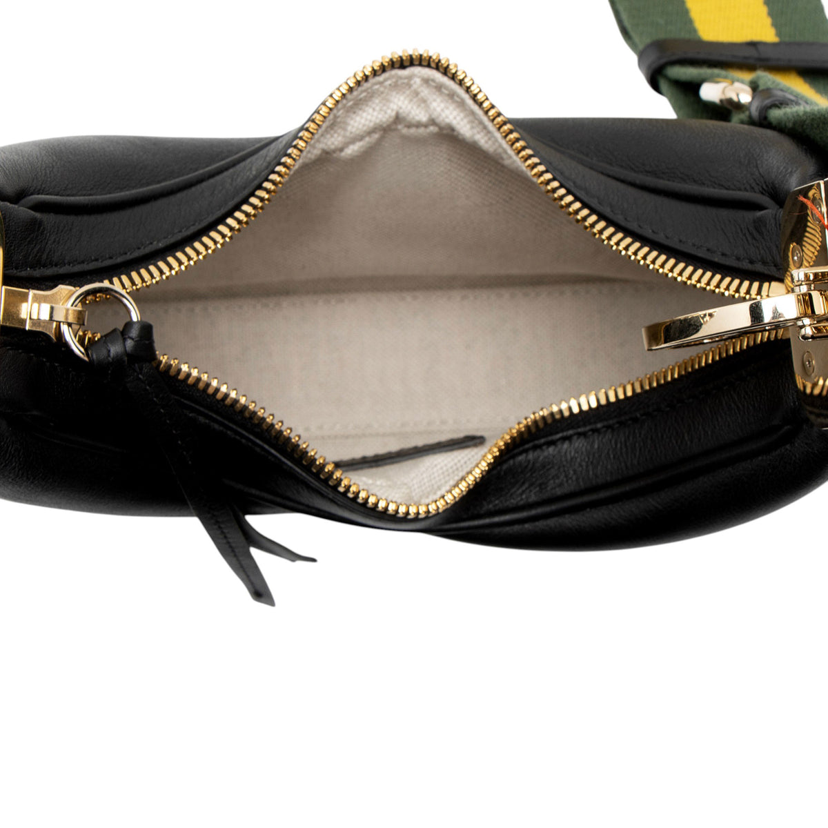 Gucci Leather Web Attache Small Shoulder Bag