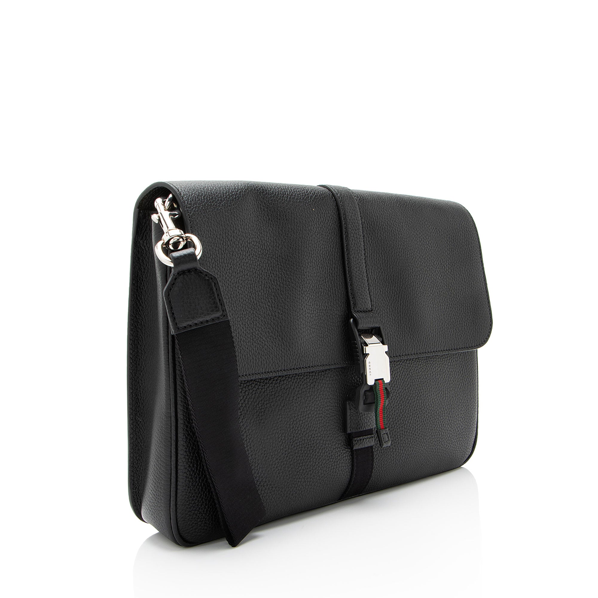 Gucci Leather Web Business Document Case