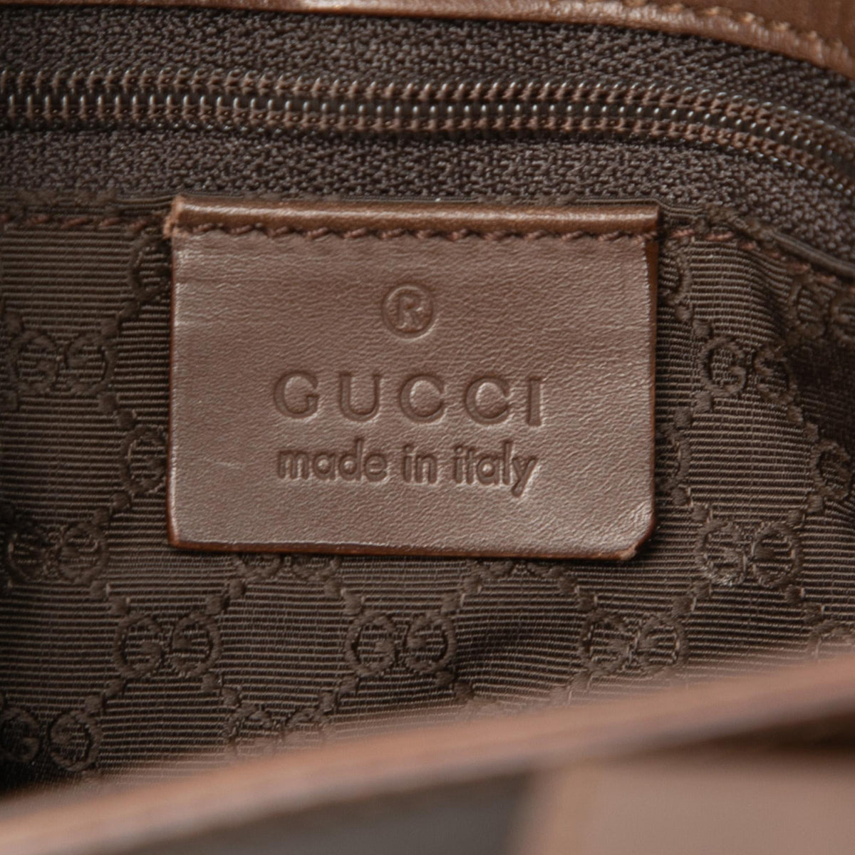 Gucci Leather Web Handbag