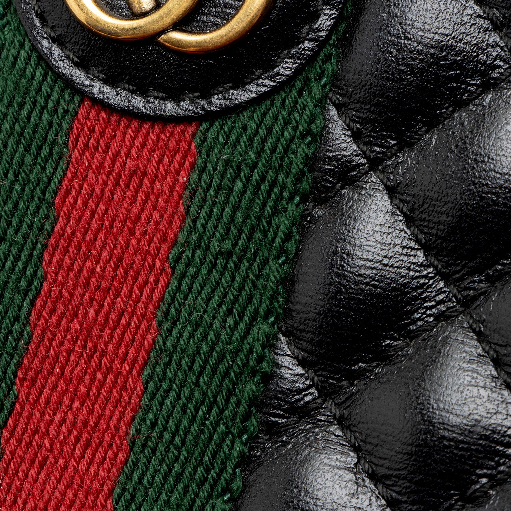 Gucci Leather Web Trapuntata Mini Bag