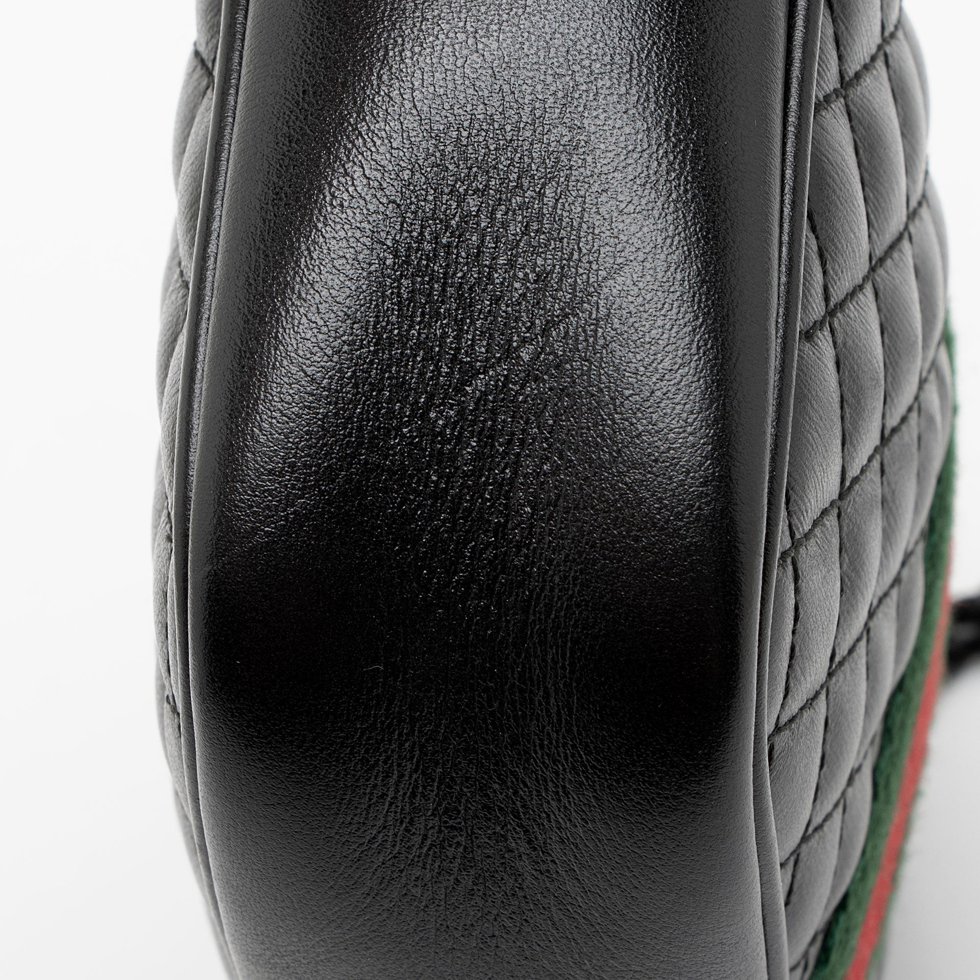 Gucci Leather Web Trapuntata Mini Bag