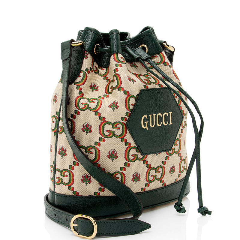 Gucci Limited Edition GG Canvas 100 Bucket Bag (SHF-x2mTZd)