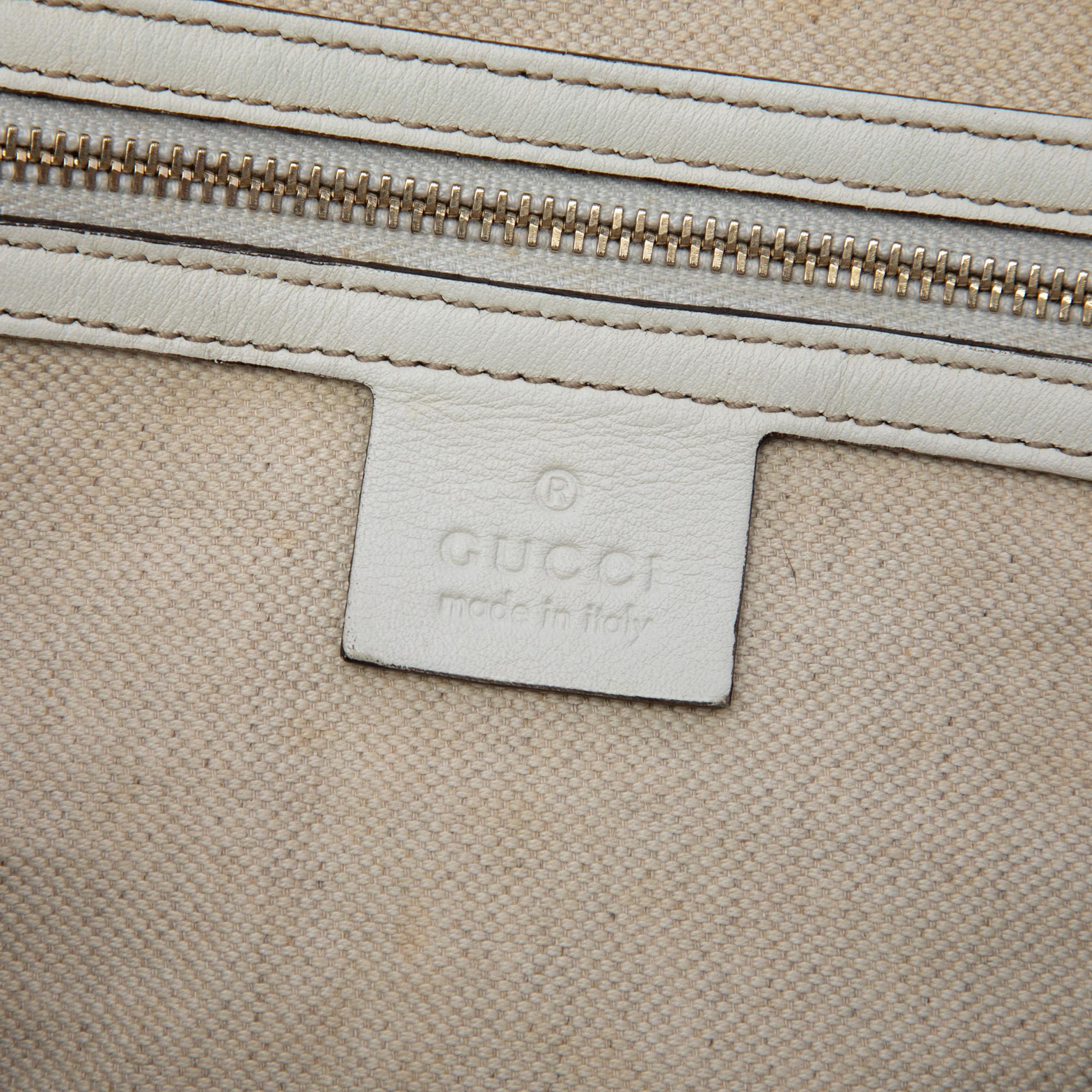 Gucci Limited Edition Medium GG Supreme Snowman In Africa Joy Boston Bag