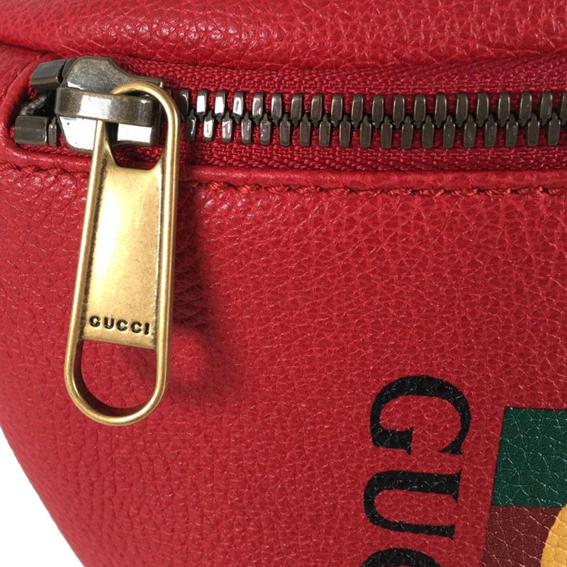 Gucci Logo Leather Belt Bag (SHG-6CRbrH)