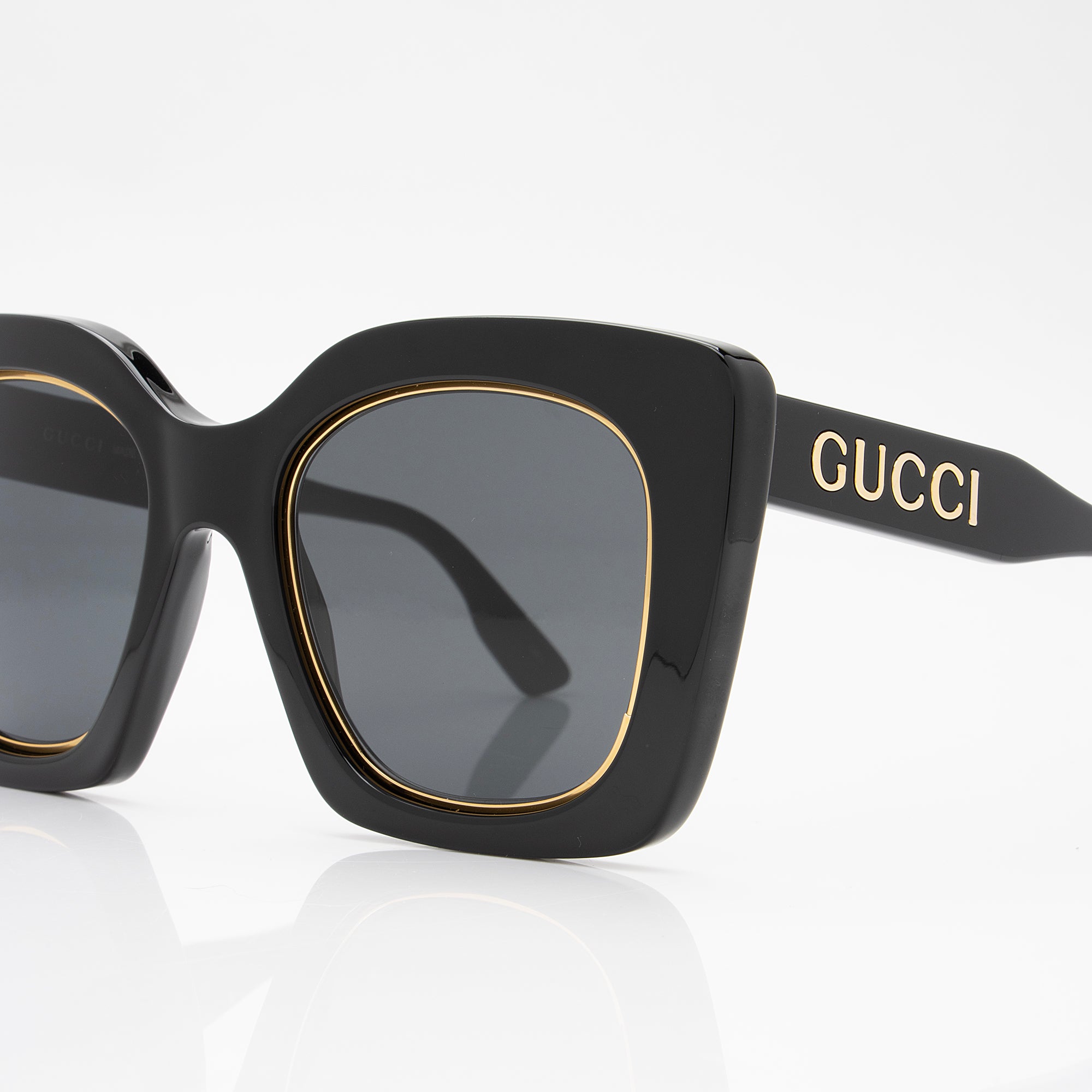 Gucci Logo Oversized Butterfly Sunglasses (SHF-MuUS94)