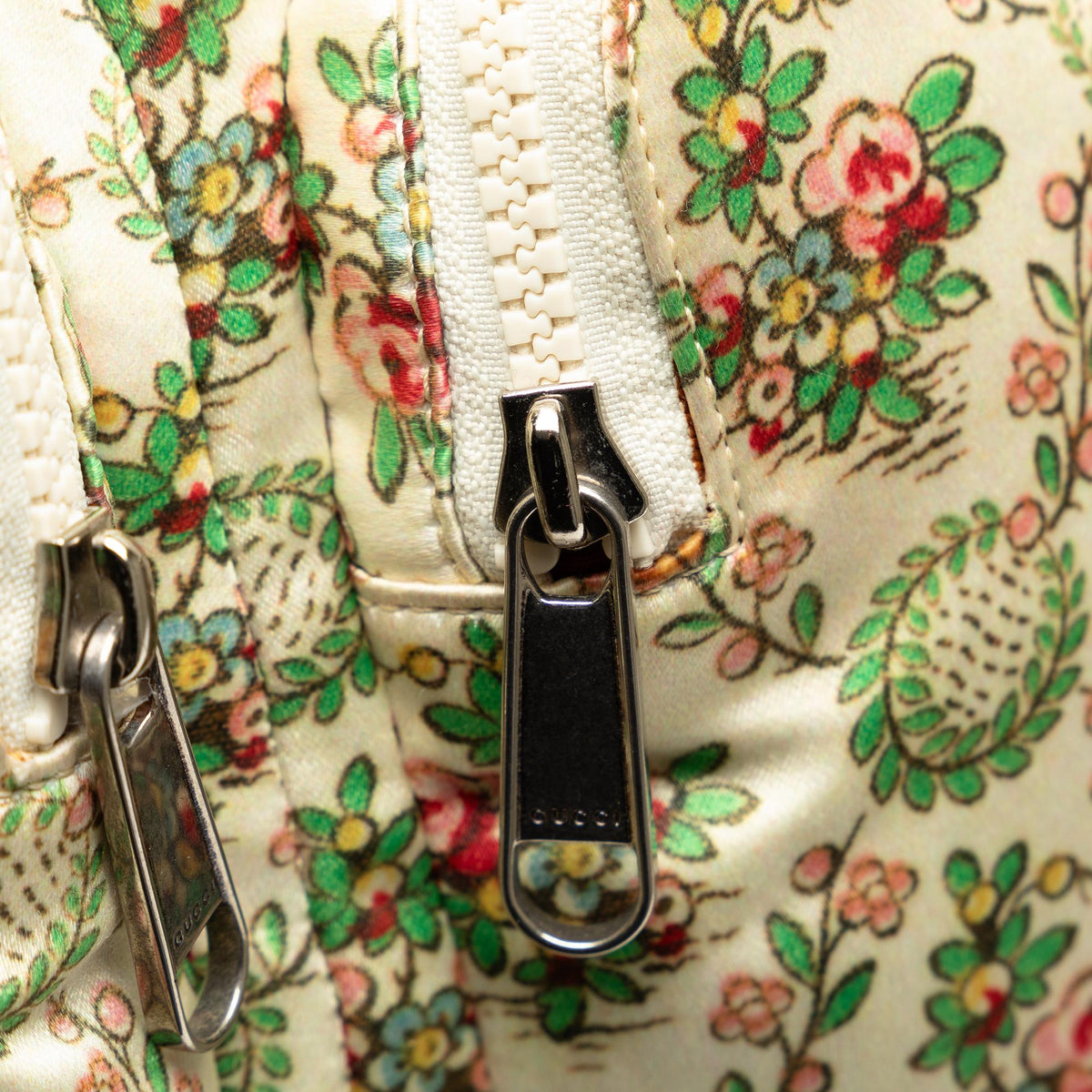 Gucci Beige Floral Embroidered Backpack Leather backpack Gucci Beige in Leather - 20736333 main image 3