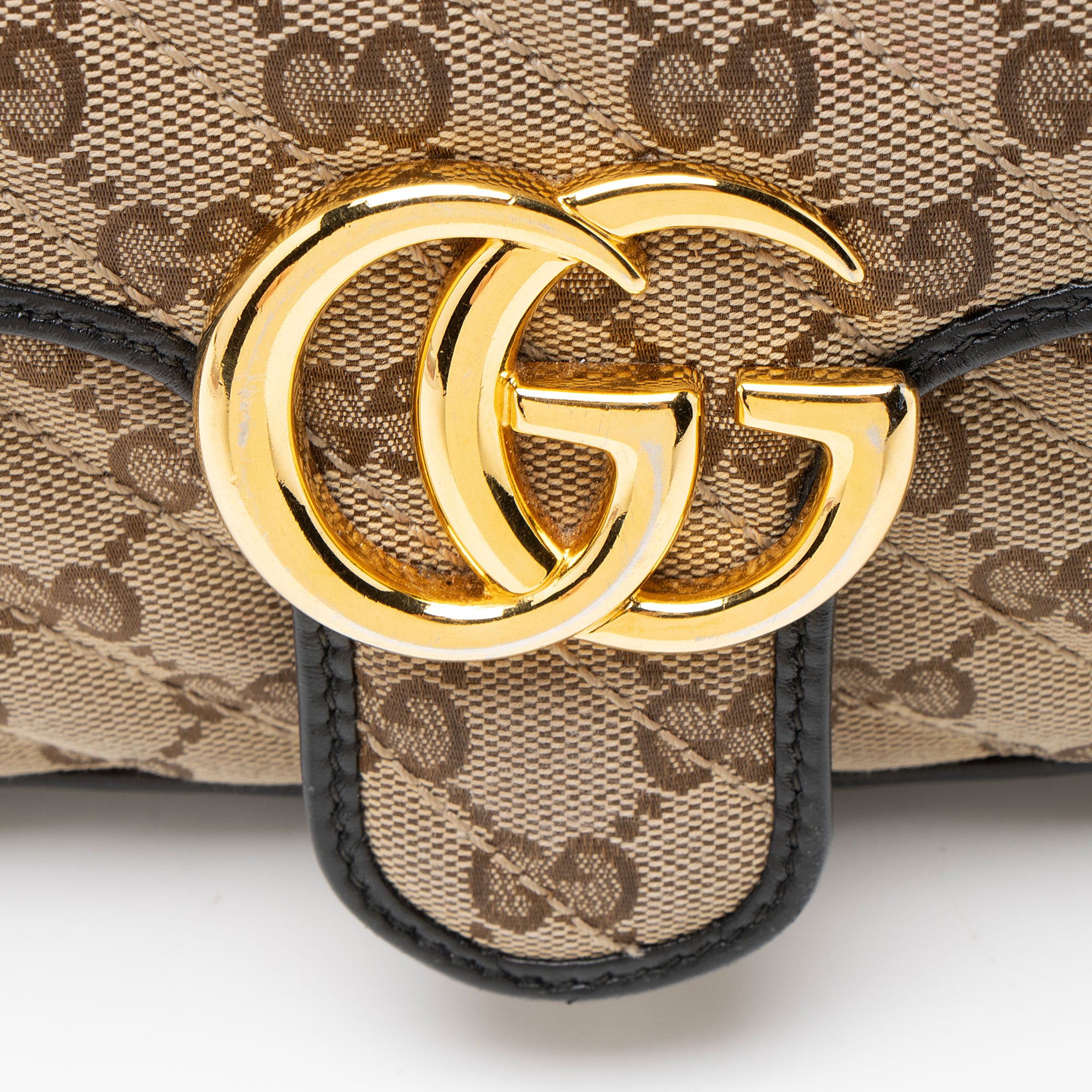 Gucci Matelasse GG Canvas GG Marmont Medium Flap Bag