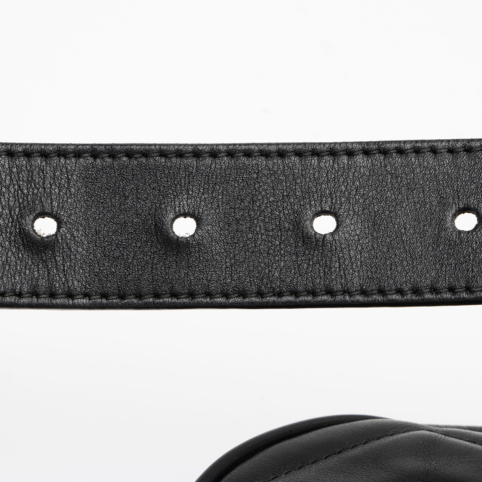 Gucci Matelasse Leather GG Marmont Belt Bag - Size 34 / 85 (SHF-sypfnp)