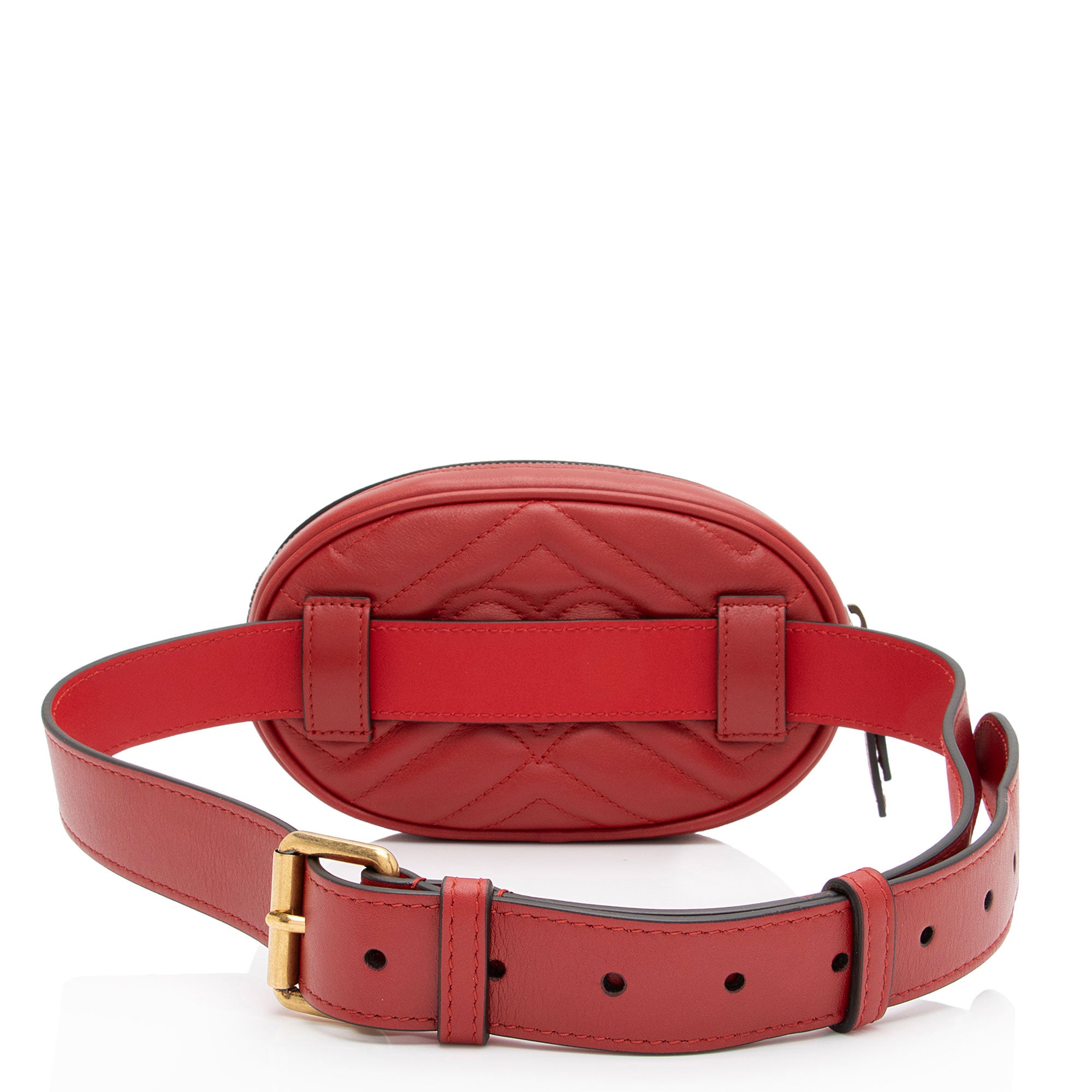 Gucci Matelasse Leather GG Marmont Belt Bag - Size 34 / 85 (SHF-xF7VUV)