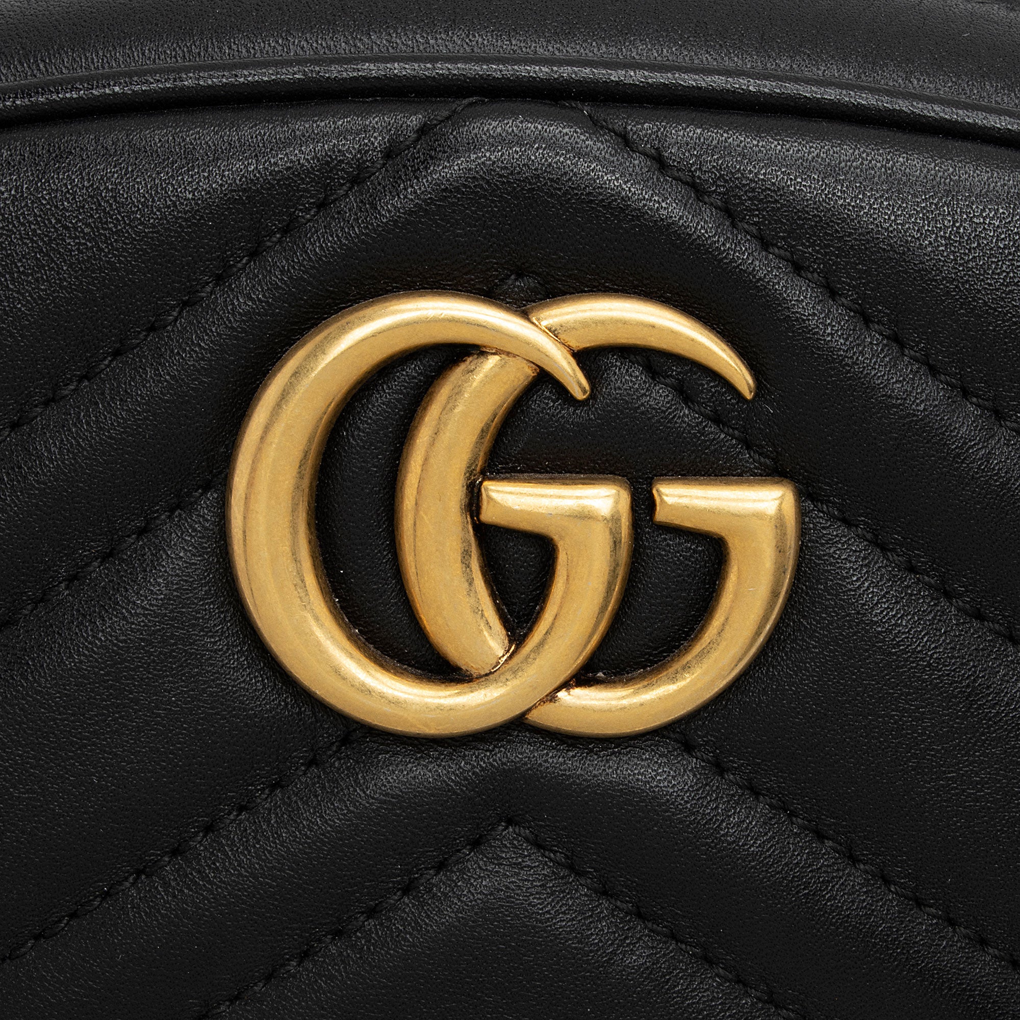Gucci Matelasse Leather GG Marmont Belt Bag - Size 34 / 85 (SHF-vdStlP)