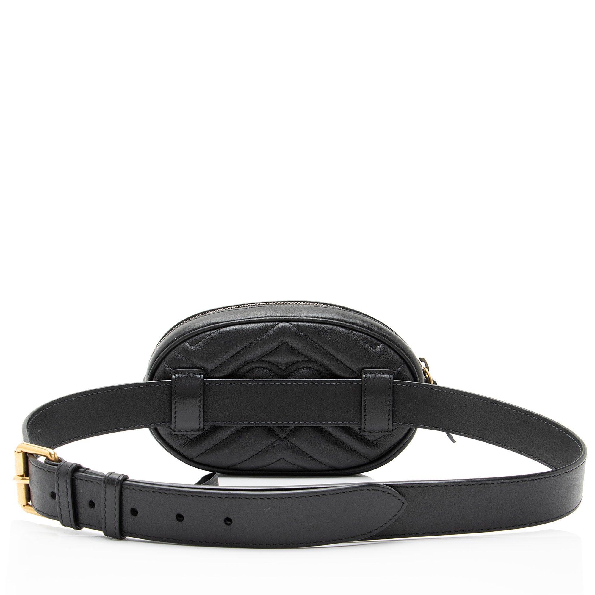 Gucci Matelasse Leather GG Marmont Belt Bag - Size 34 / 85