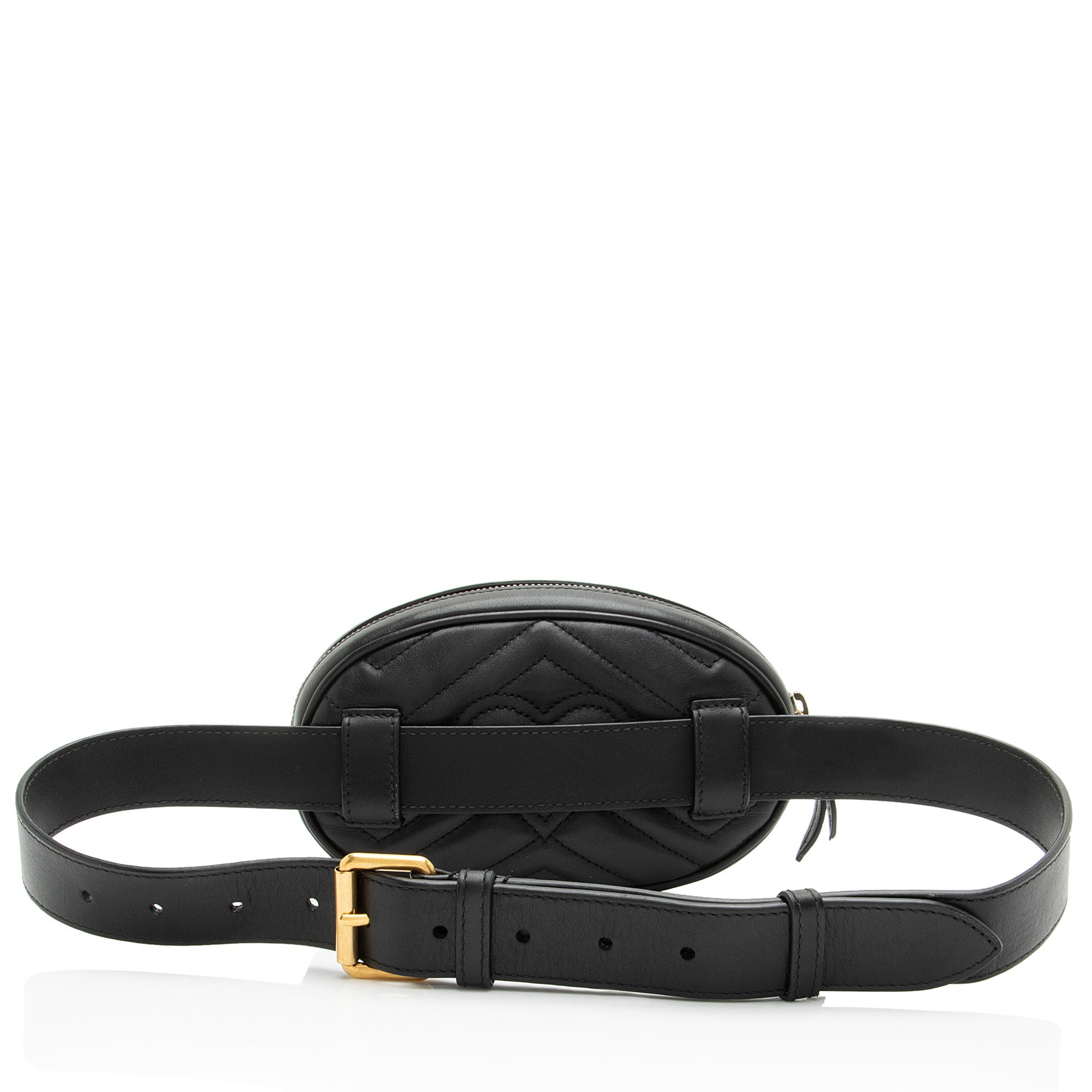 Gucci Matelasse Leather GG Marmont Belt Bag - Size 34 / 85