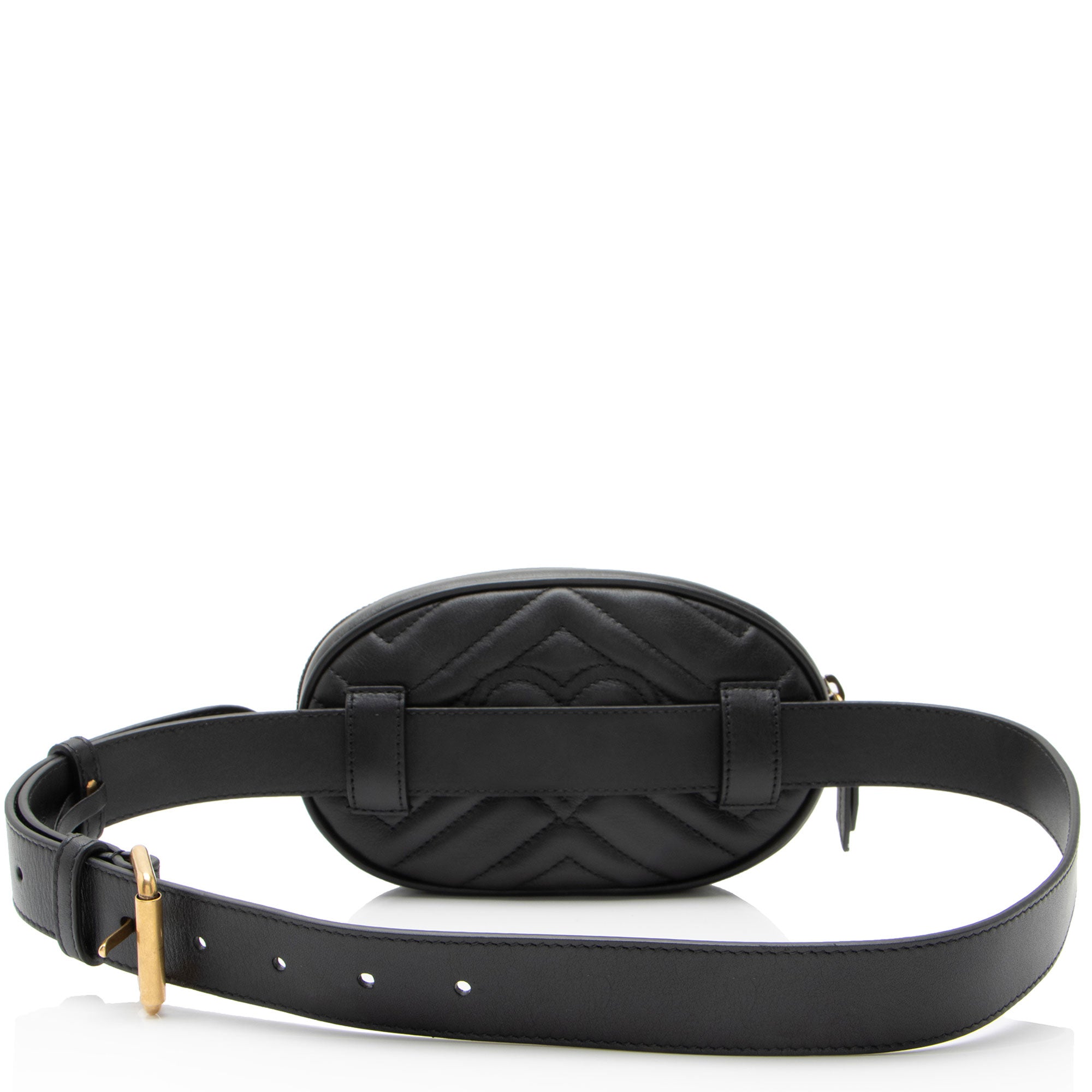 Gucci Matelasse Leather GG Marmont Belt Bag - Size 34 / 85