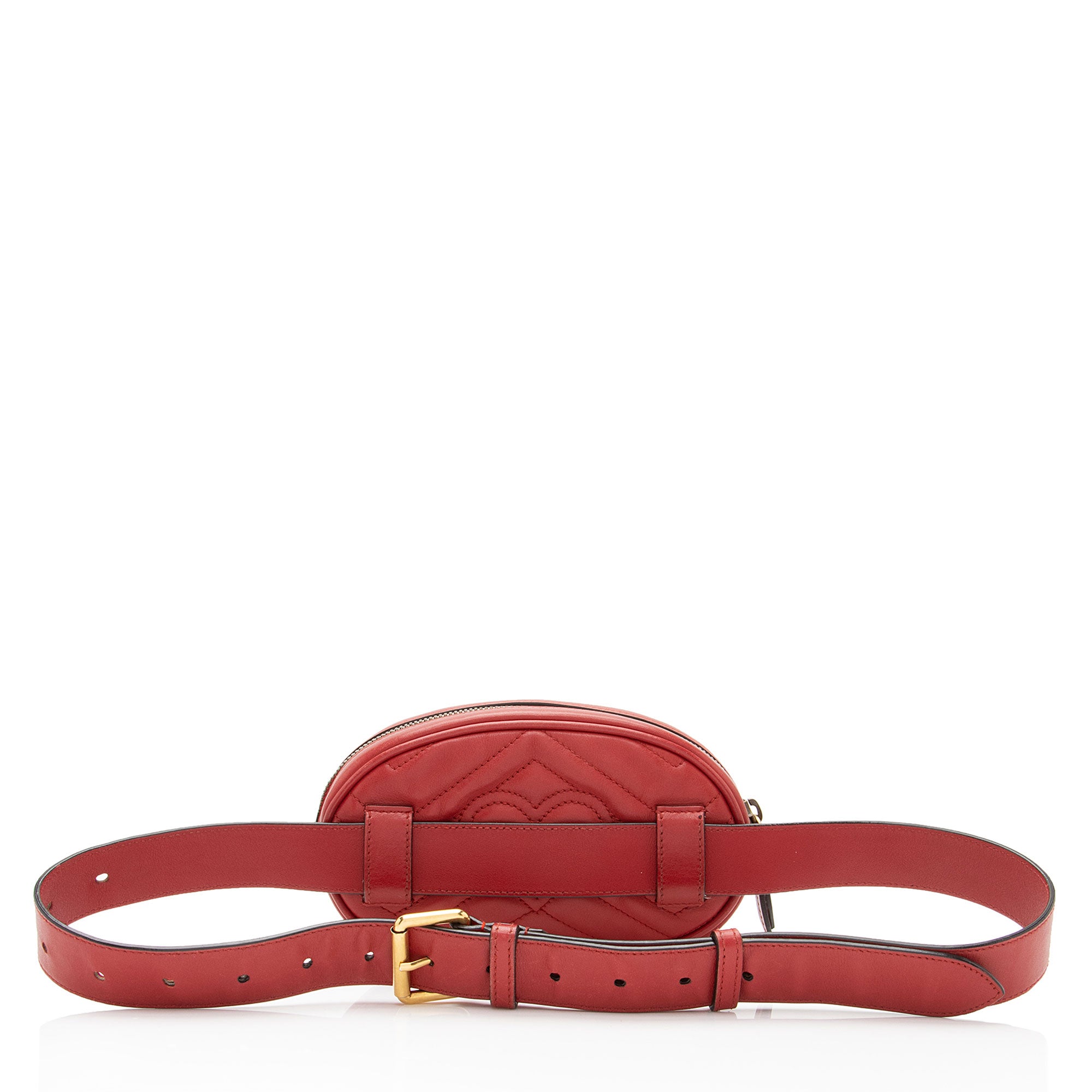 Gucci Matelasse Leather GG Marmont Belt Bag - Size 38 / 95 (SHF-DYUhgU)