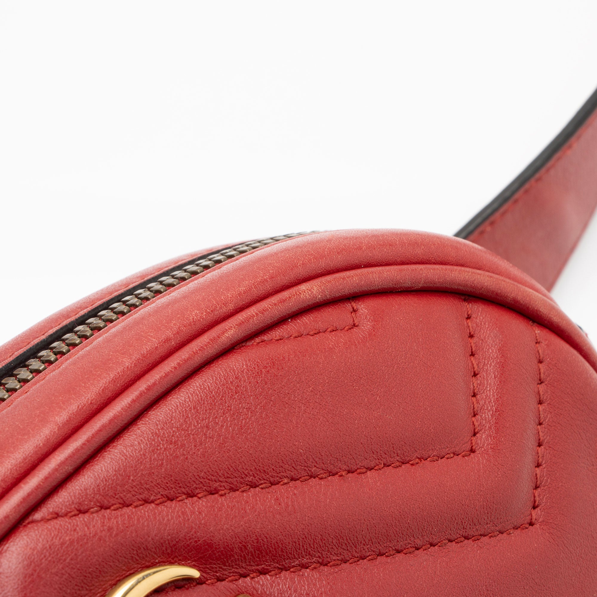 Gucci Matelasse Leather GG Marmont Belt Bag - Size 38 / 95 (SHF-DYUhgU)