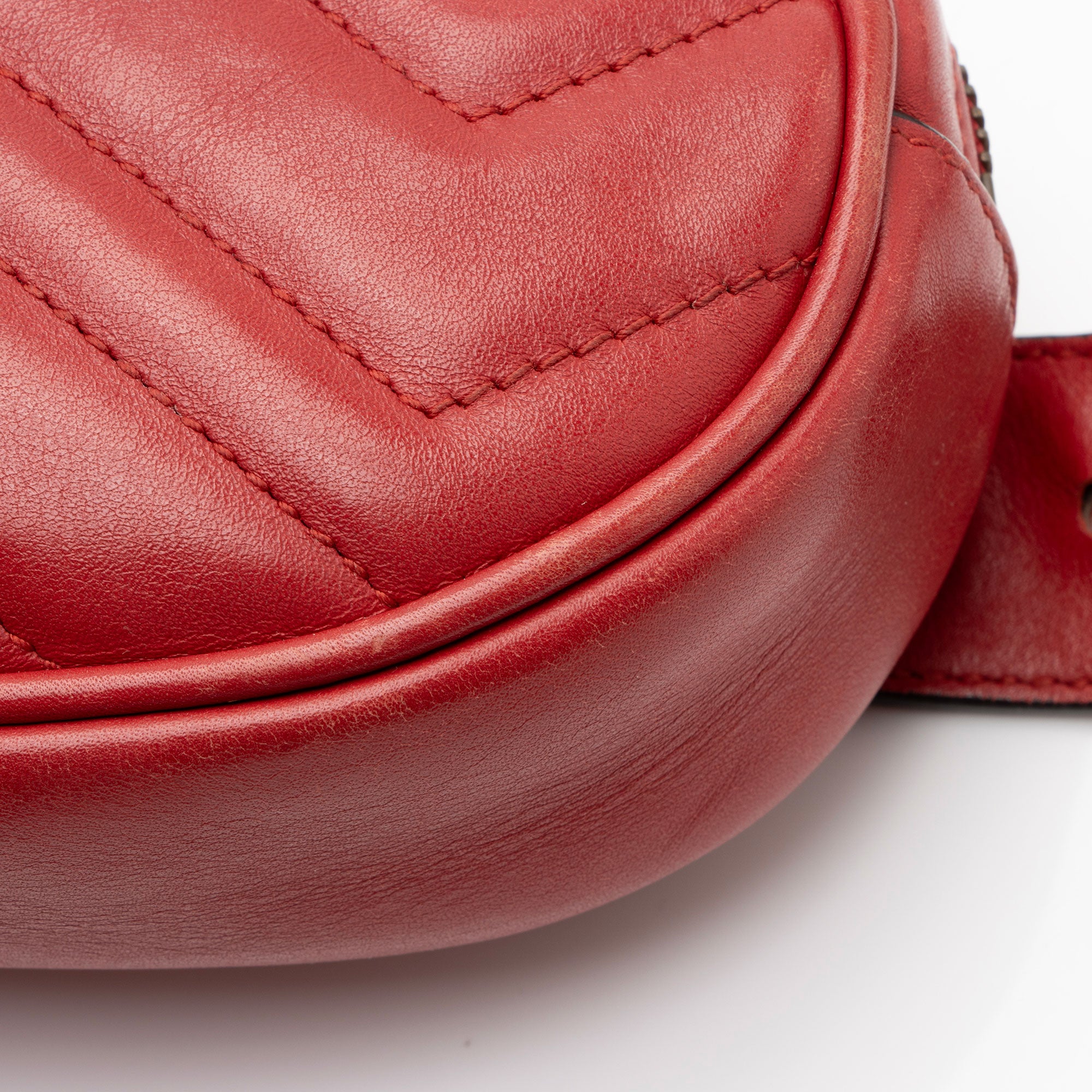 Gucci Matelasse Leather GG Marmont Belt Bag - Size 38 / 95 (SHF-DYUhgU)