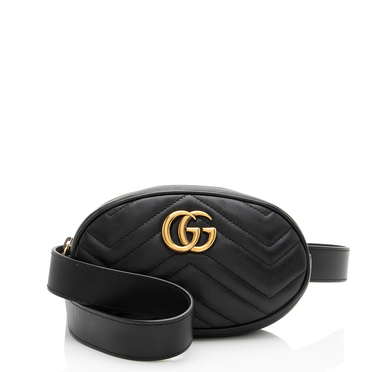 Gucci Matelasse Leather GG Marmont Belt Bag - Size 38 / 95
