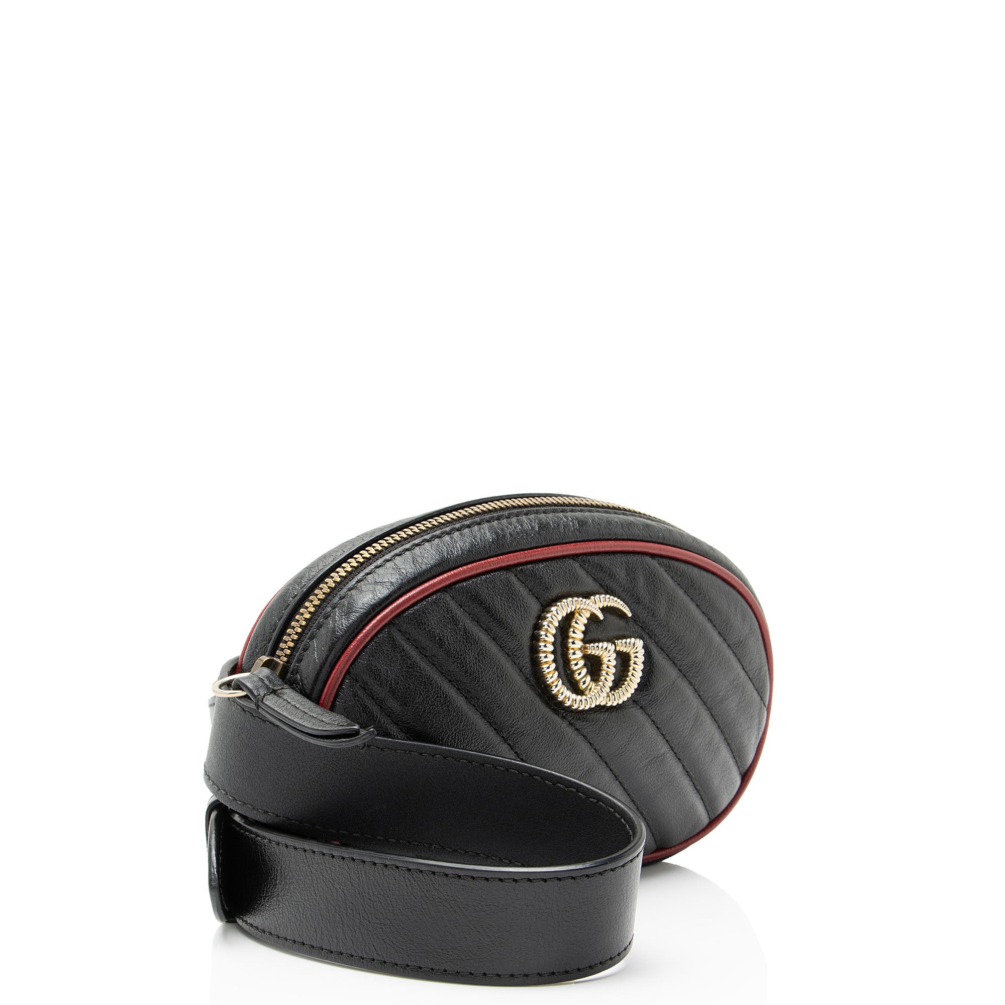 Gucci Matelasse Leather GG Marmont Belt Bag - Size 95