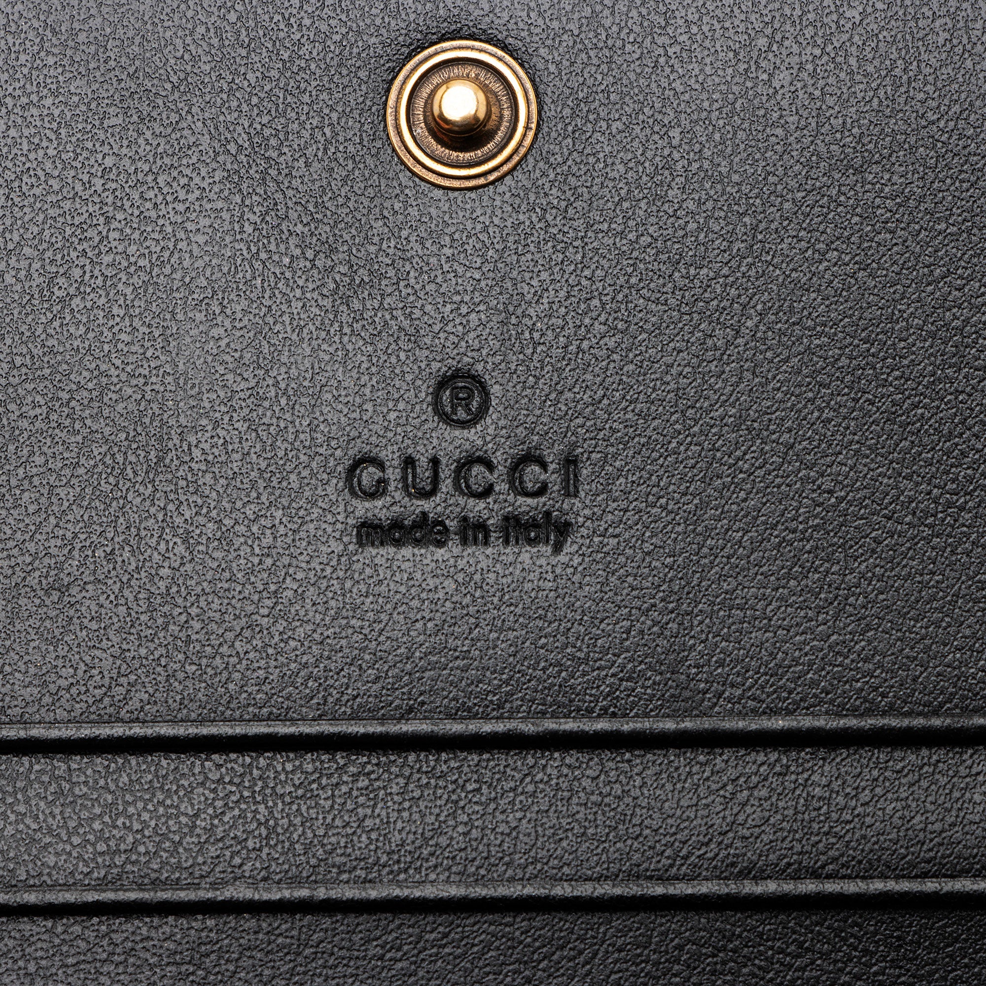 Gucci Matelasse Leather GG Marmont Card Wallet (SHF-15hEyp)